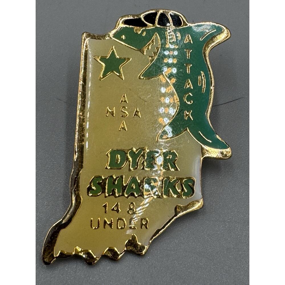 Dyer Sharks NSA Attack Softball 14 & Under Lapel Pin‎